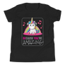 Because You're Amazing (Unicorn) Youth Short Sleeve T-Shirt