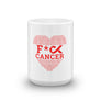 F*** Cancer Red Heart Mug