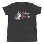 Believe You Can (Unicorn) Youth Short Sleeve T-Shirt