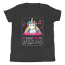Because You're Amazing (Unicorn) Youth Short Sleeve T-Shirt