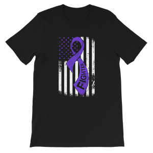 F Cancer with Flag T-Shirt