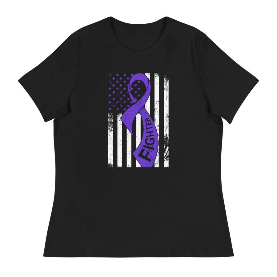 F Cancer with Flag Women's T-Shirt