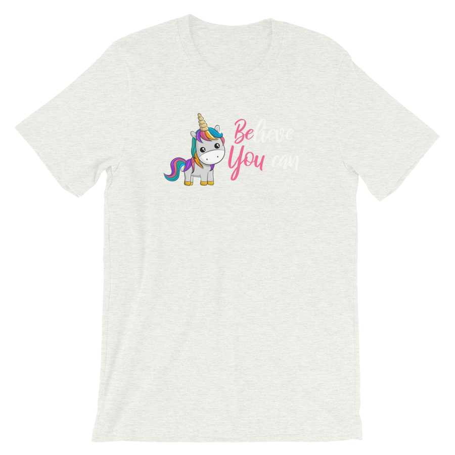 Believe You Can (Unicorn) Adult Short-Sleeve Unisex T-Shirt