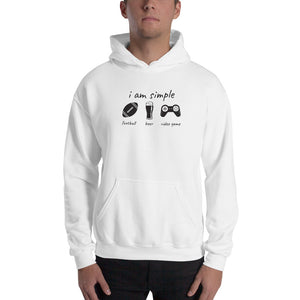 I Am Simple, Football, Beer Mug, Video Game Hoodie