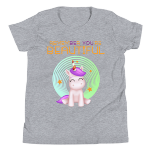 Remember You're Beautiful (Unicorn) Youth Short Sleeve T-Shirt