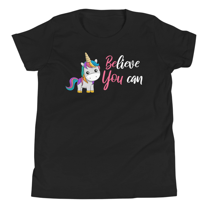 Believe You Can (Unicorn) Youth Short Sleeve T-Shirt