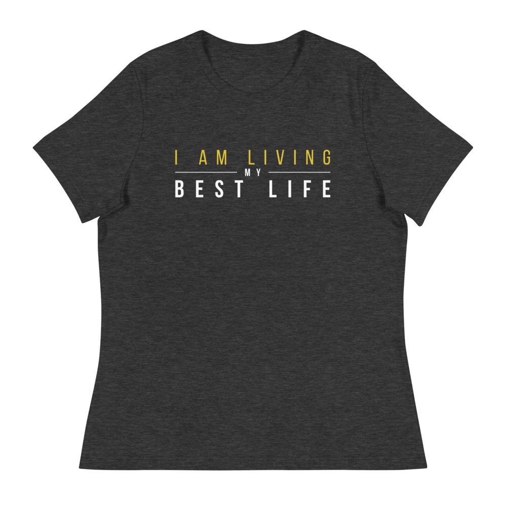 Womens Living My Best Life T-Shirt Black Women Womens Living My Best Life T-Shirt Black Women