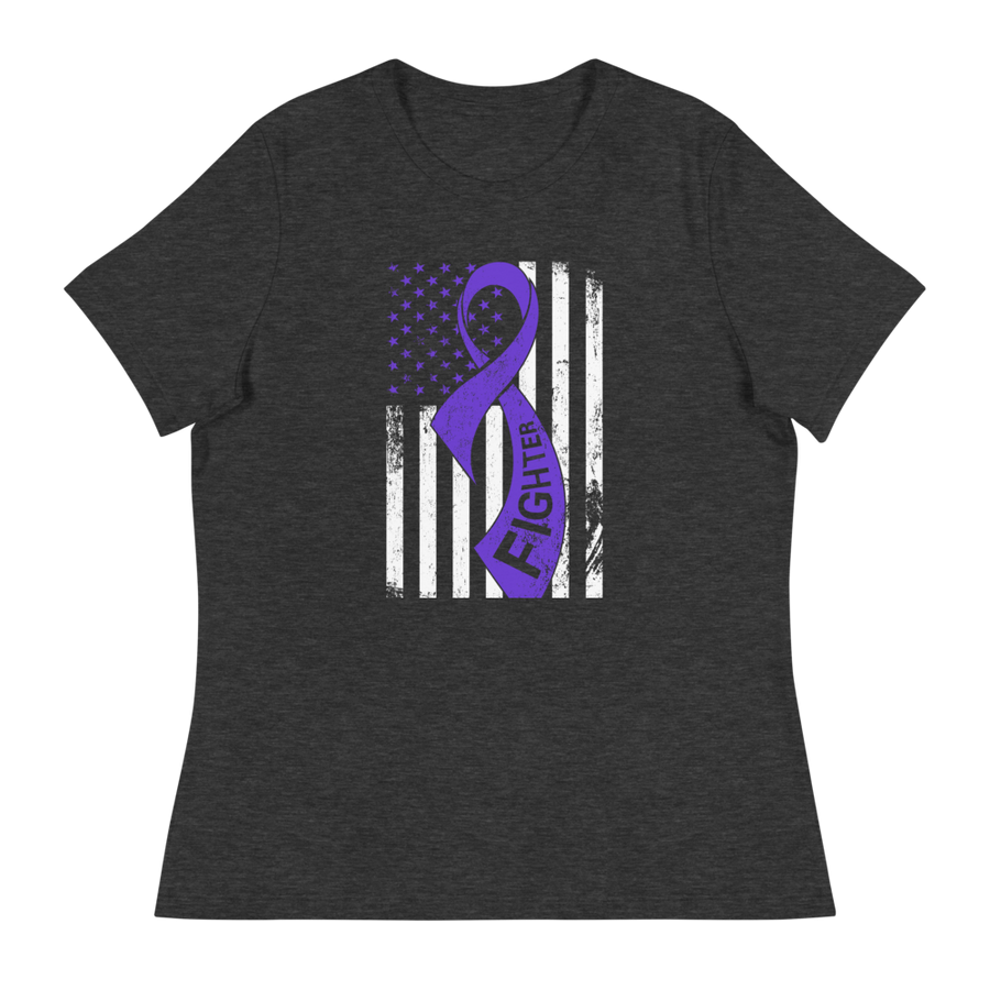 F Cancer with Flag Women's T-Shirt