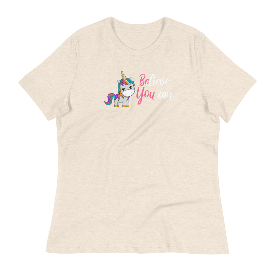 Believe You Can (Unicorn) Women's Relaxed T-Shirt