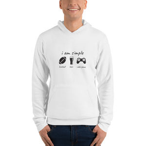 I Am Simple, Football, Beer Mug, Video Game Hoodie